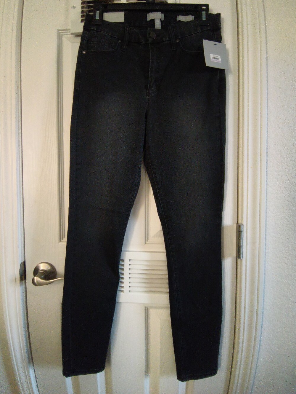 Ellen Tracy The Newport Skinny Black Jeans